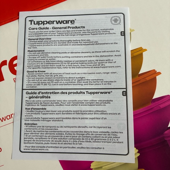 Tupperware Cream Storage Bowl - Picture 7 of 7